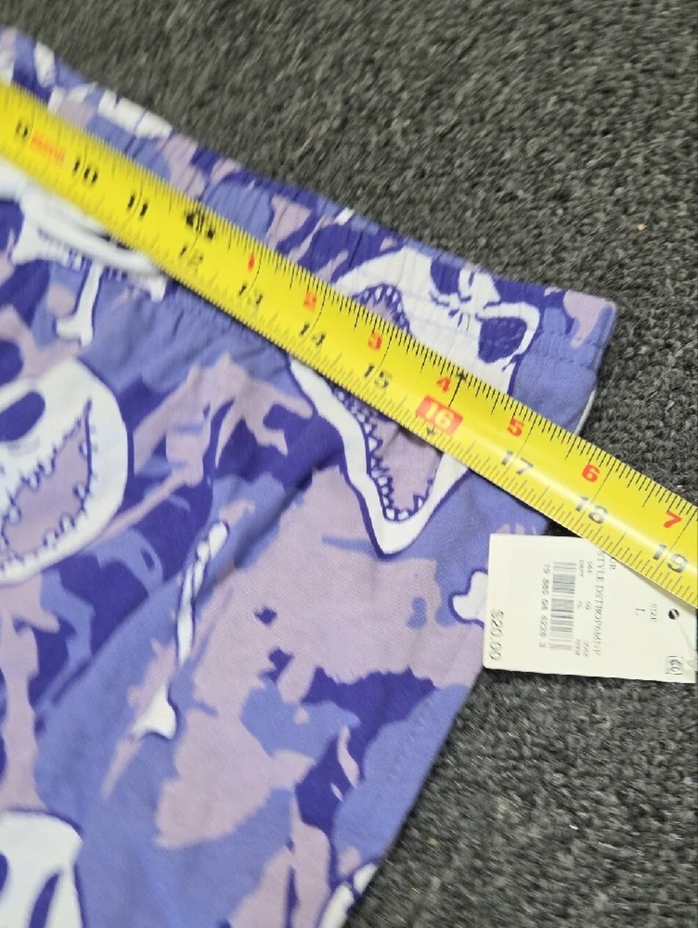 (#3C) Disney Purple Camouflage Skull-Print Pajama Pants - Picture 4 of 6